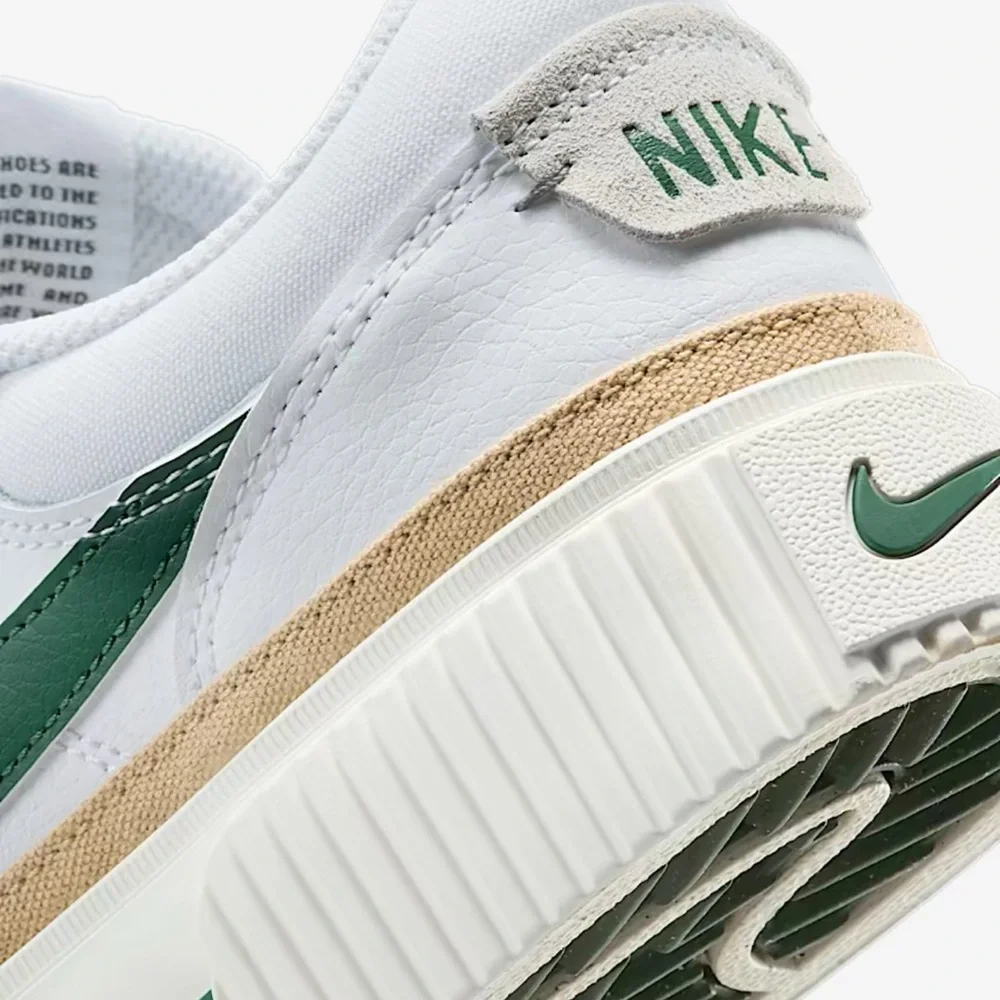 Nike WMNS Court Legacy Lift
Platforms 
White/Sail/Sesame/Fir
Style DM7590-107 - Picture 15 of 16